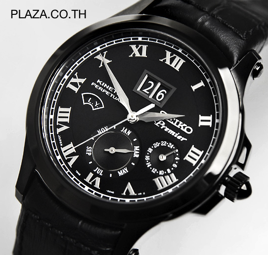 SEIKO SEIKO Premier Jet Black Kinetic Perpetual